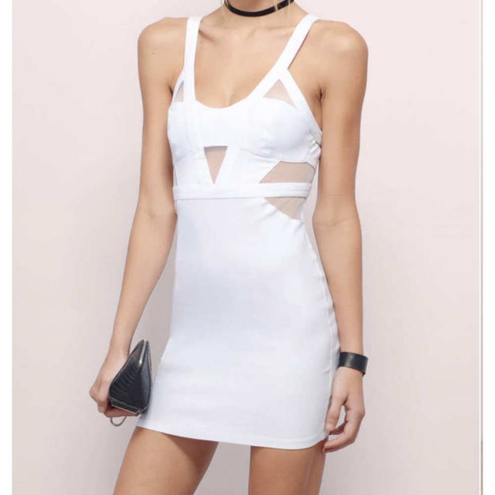 Tobi white cutout bodycon dress NWT!